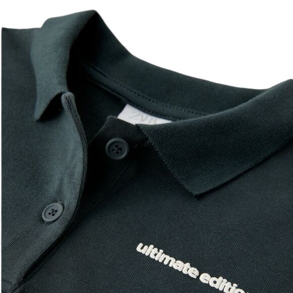 ZARA Kids | Anthracite Gray | POLO SHIRT AND SKIRT MATCHING SET - Picture 5 of 8